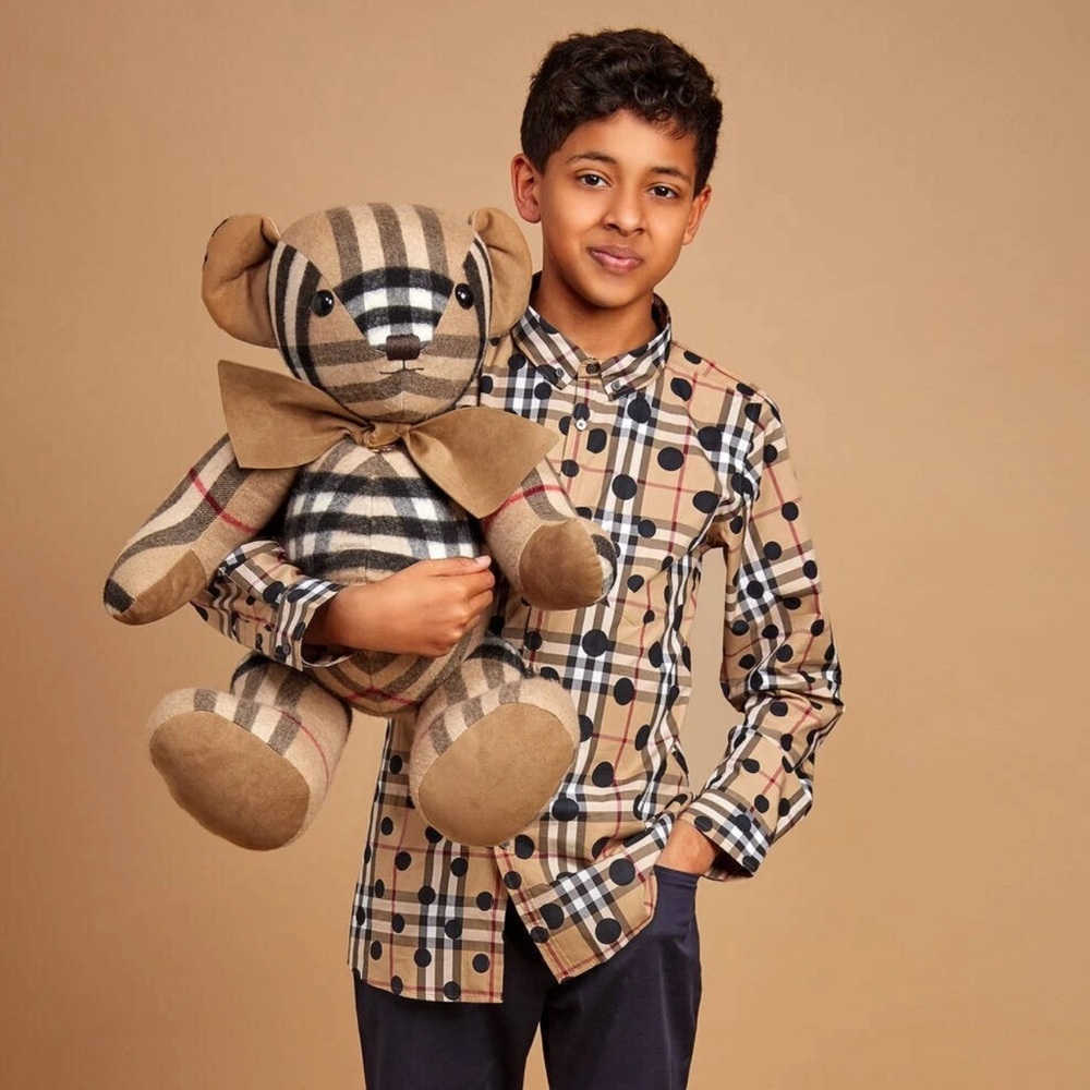 Burberry Authentic Bear Size Large Oversized Cashmere New W Box
